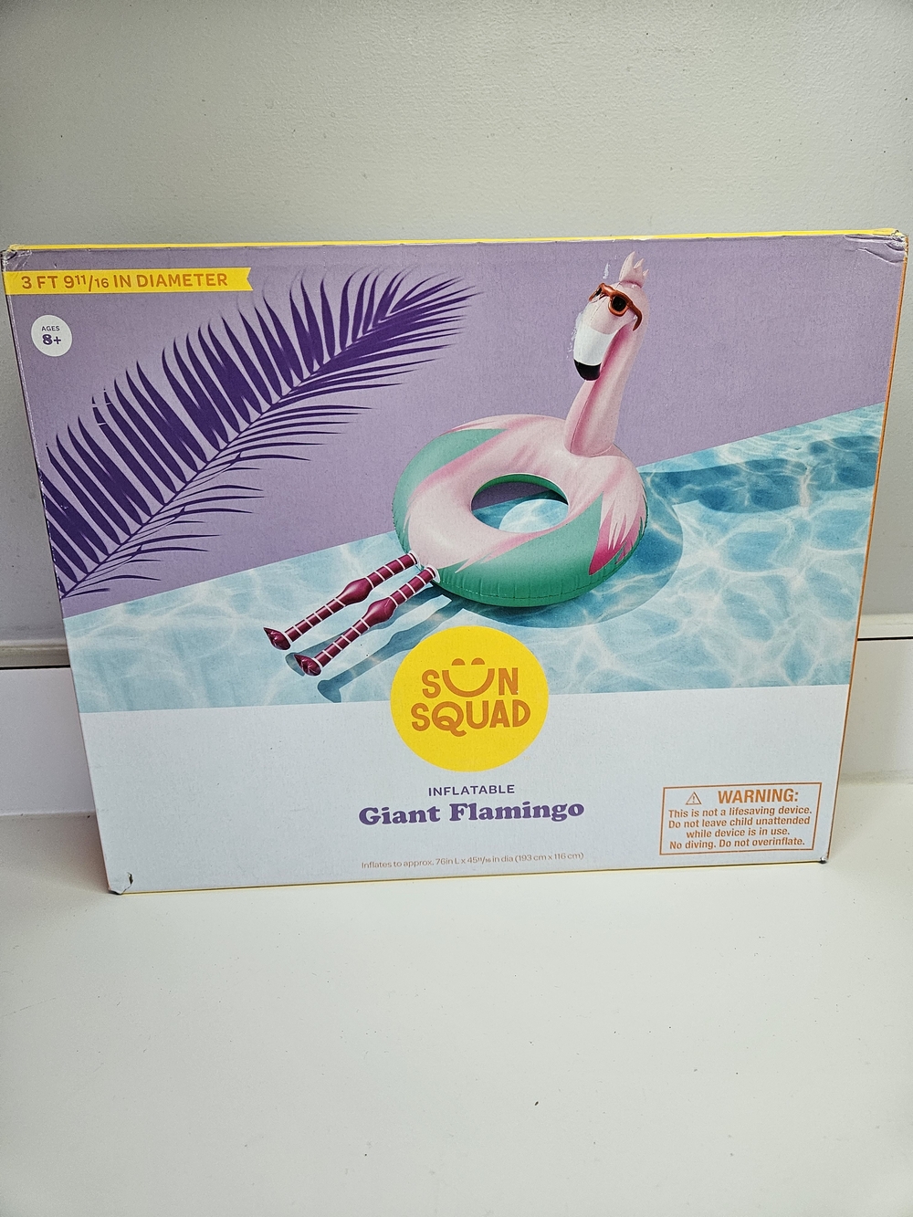 NEW Target Sun Squad Giant Pink Flamingo Pool Float with Legs Over 3FT Long